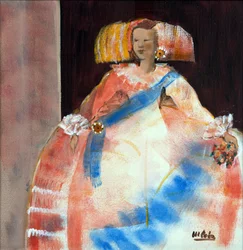 Girl with Sash and Flower